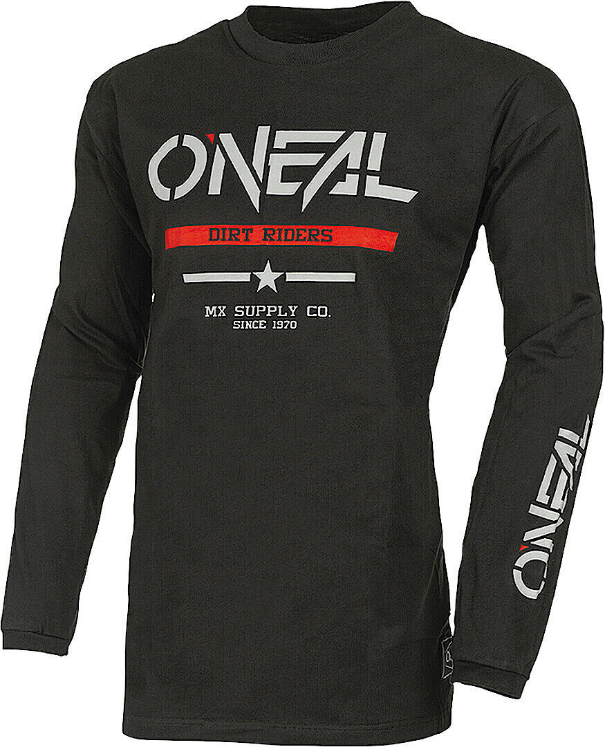 

Джерси Oneal Element Cotton Squadron V.22 мотокросс, черный/белый/красный