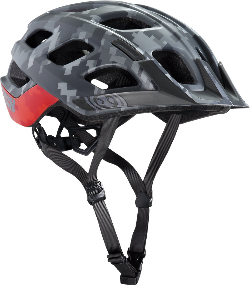 Шлем IXS Trail XC МТБ, серо-красный