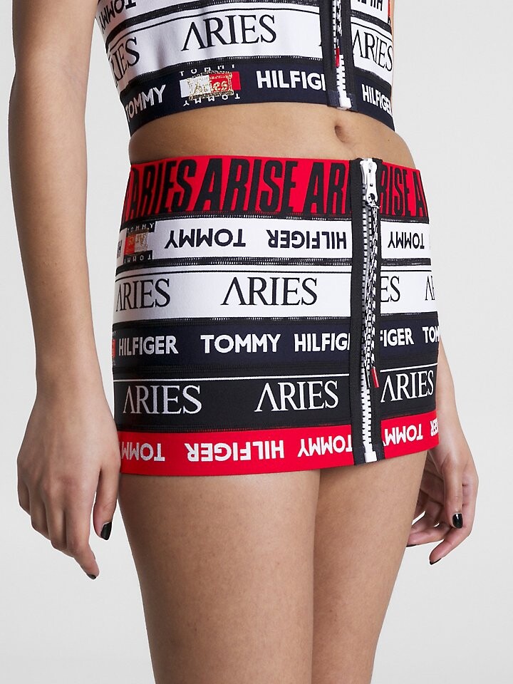 

TOMMY X ARIES Юбка с логотипом и лентами Tommy Jeans