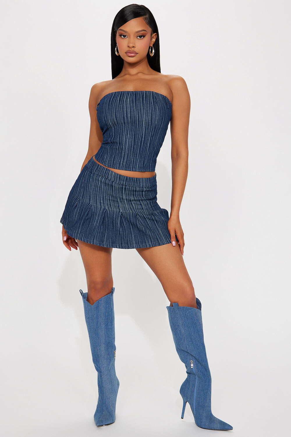 

Юбка Fashion Nova 22GWF9024, синий