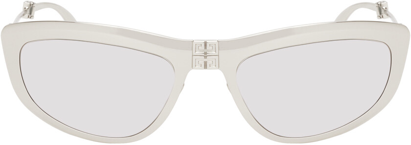 

Серебряные складные солнцезащитные очки Givenchy