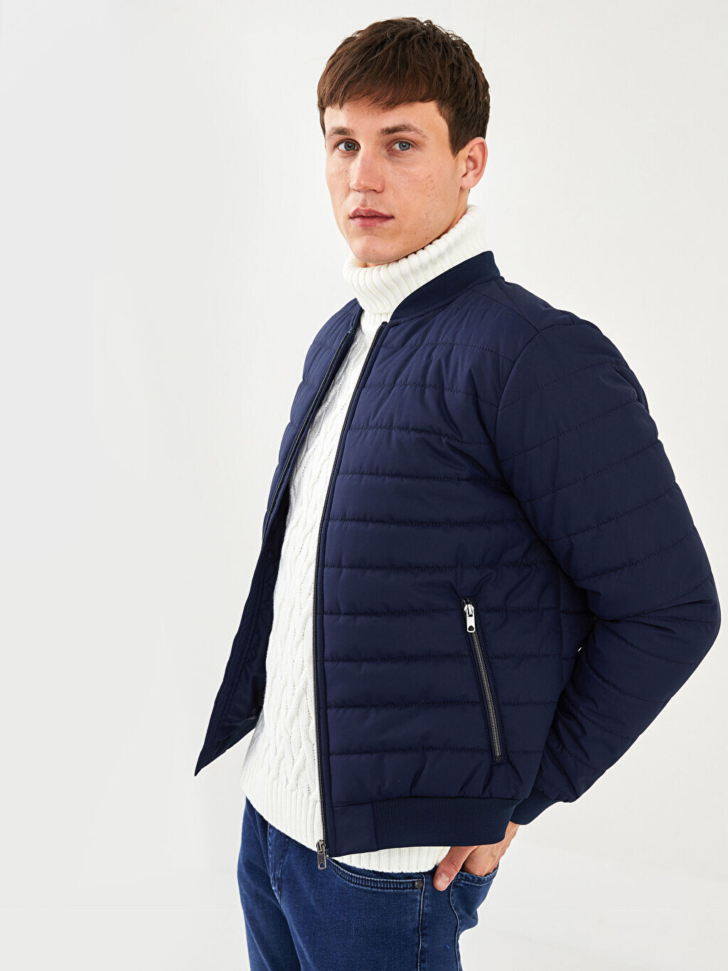 

Мужской пуховик Standard Mold College Collar Southblue