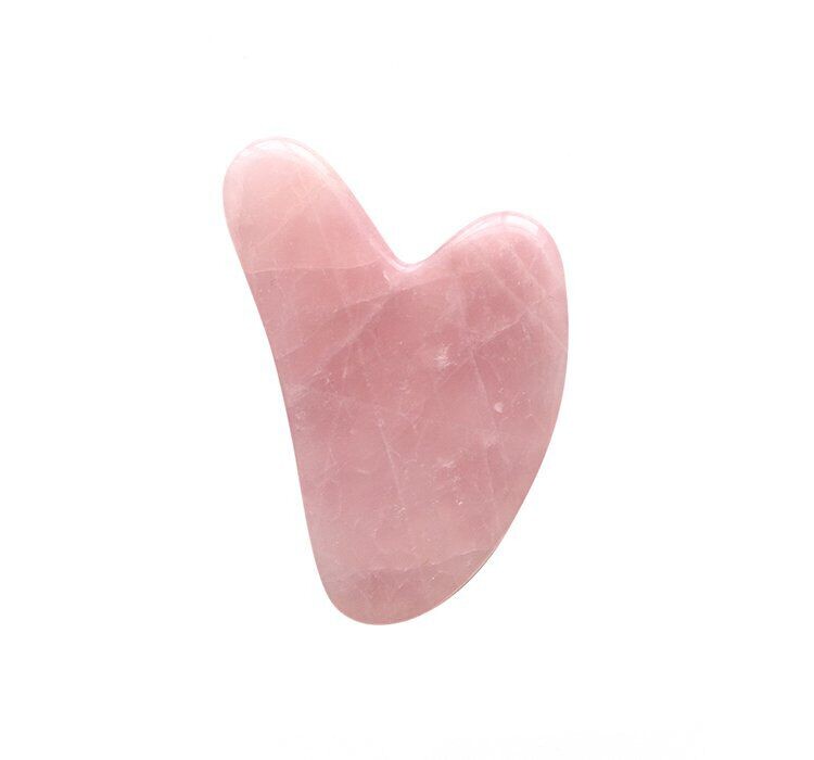 

Fluff Gua Sha Stone массажный камень для лица из розового кварца, 1 шт.
