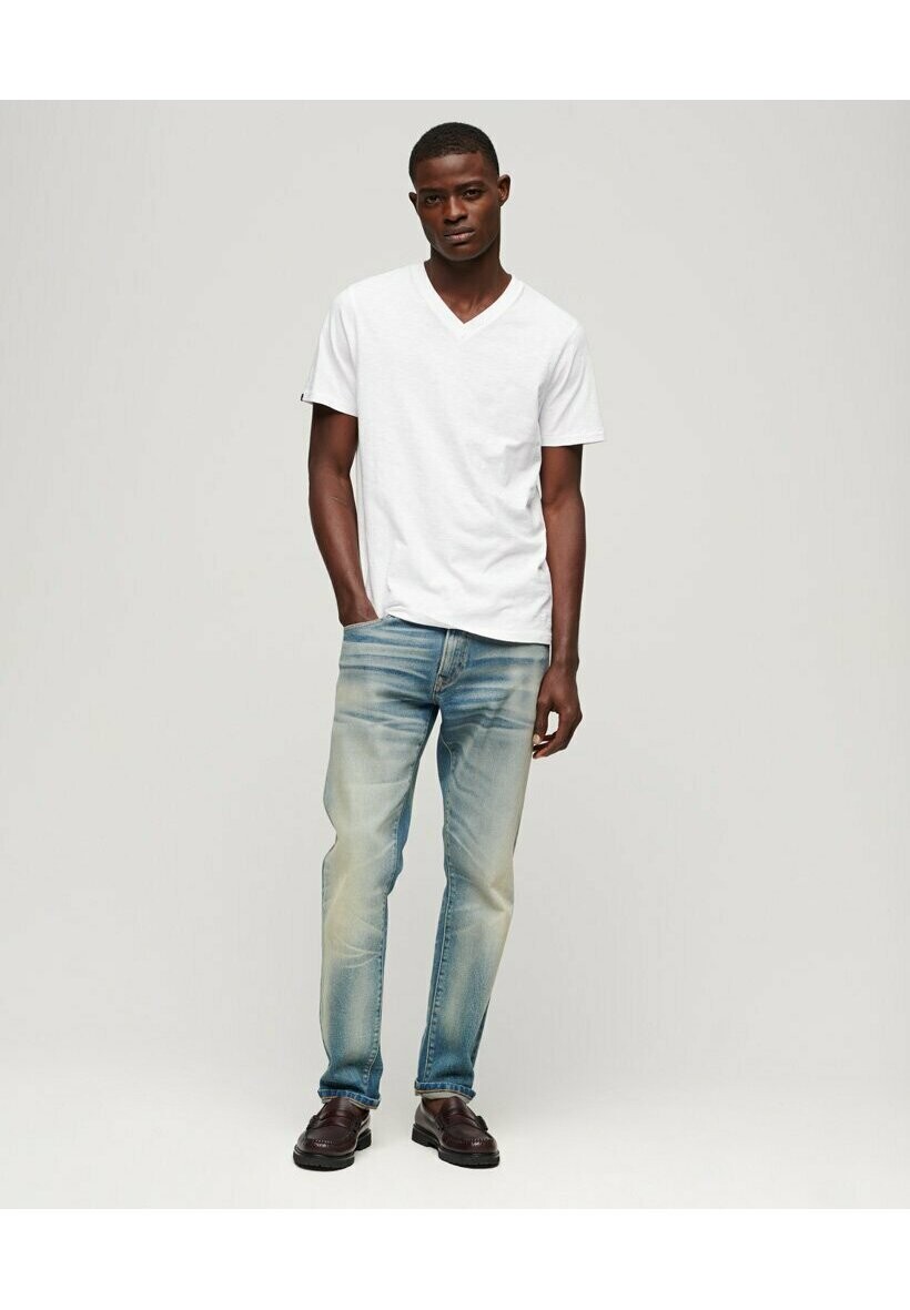

Футболка базовая V NECK SLUB Superdry, цвет optic