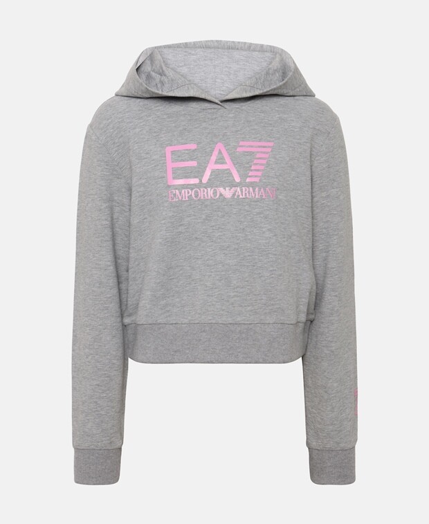 

Худи с капюшоном EA7 Emporio Armani, цвет Medium Grey