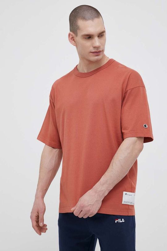 Хлопковая футболка Champion, оранжевый