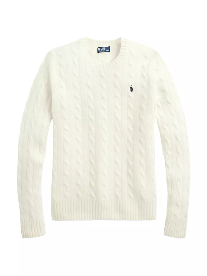 

Свитер Джулианны косой вязки Polo Ralph Lauren, цвет authentic cream