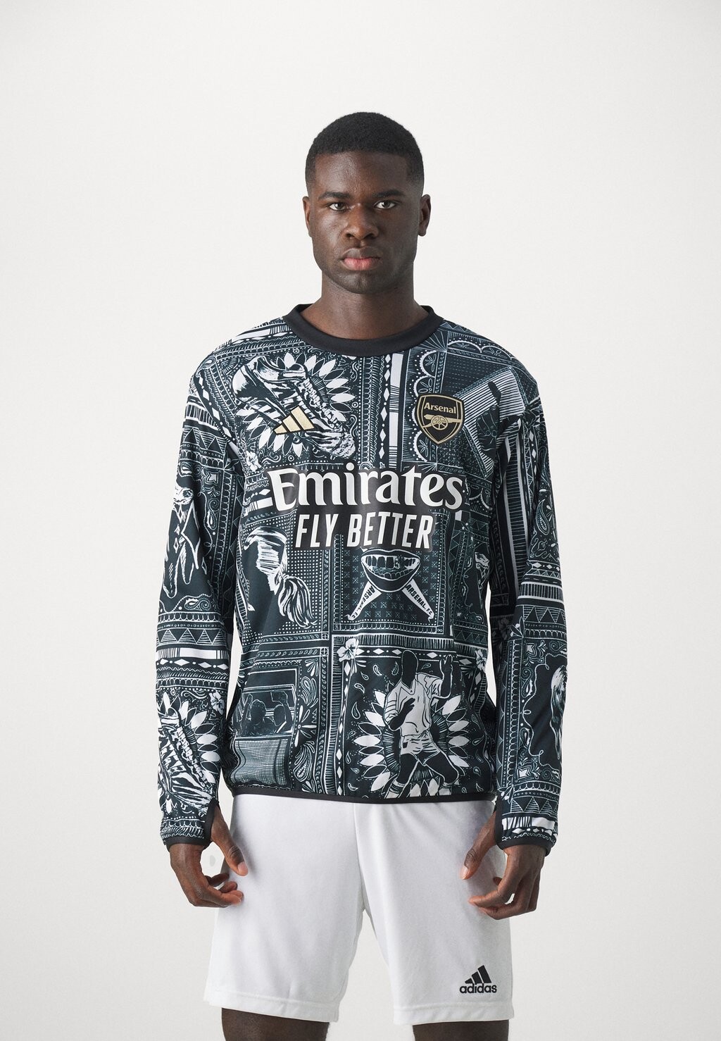 

Команда Arsenal London Prematch Warm Adidas, цвет black/white