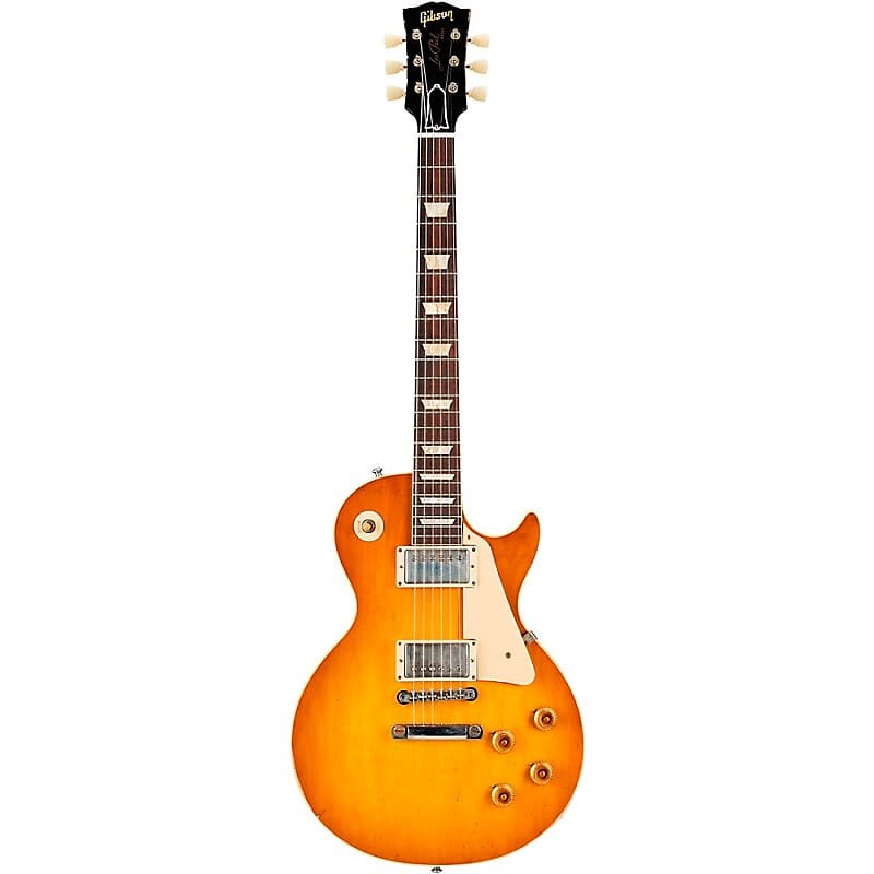 

Электрогитара Gibson Custom Murphy Lab 1958 Les Paul Standard Reissue Light Aged Electric Guitar Lemon Burst