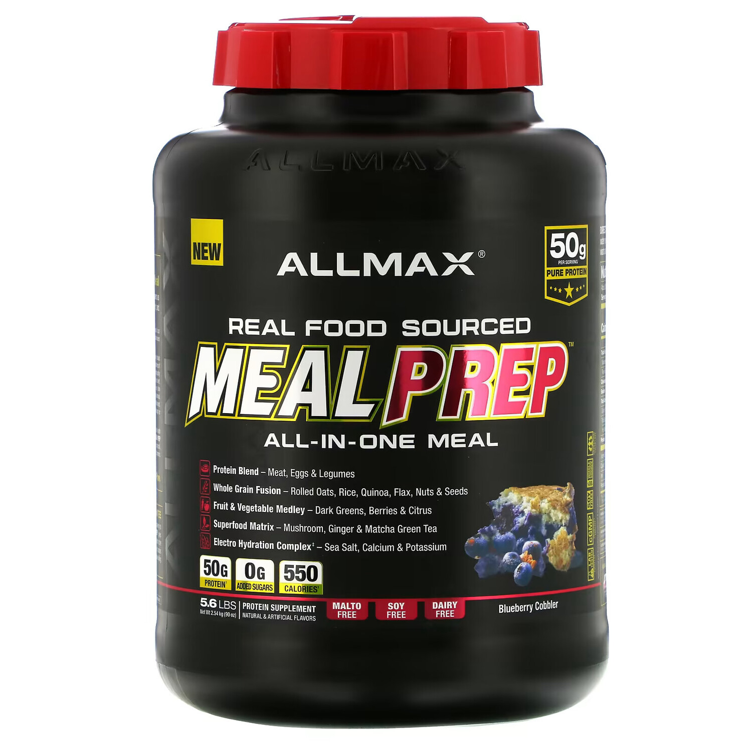 

Пищевая добавка Allmax, черничный коблер, 2,54 кг