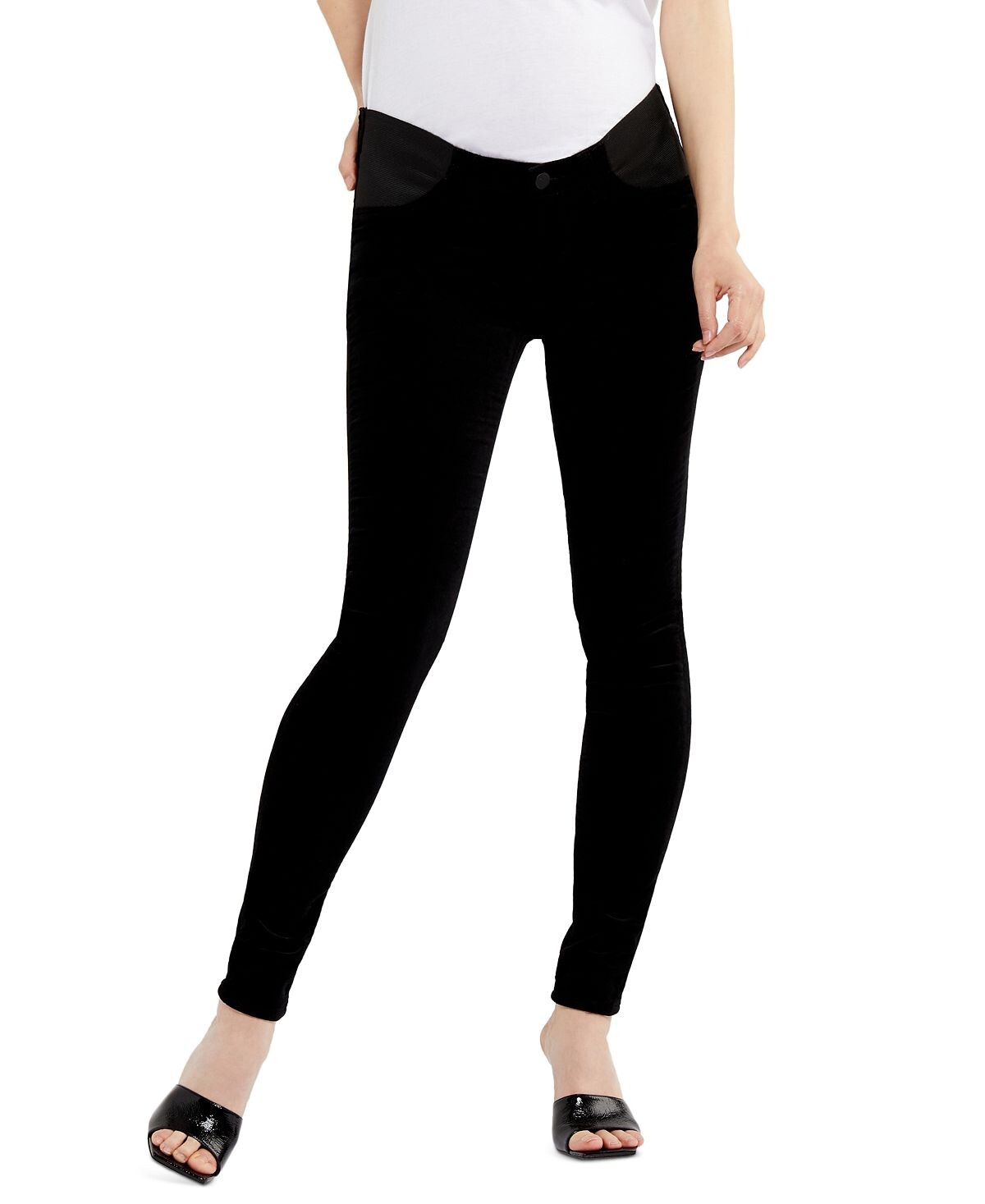 

Джинсы суперскинни mama j для беременных J Brand, черный