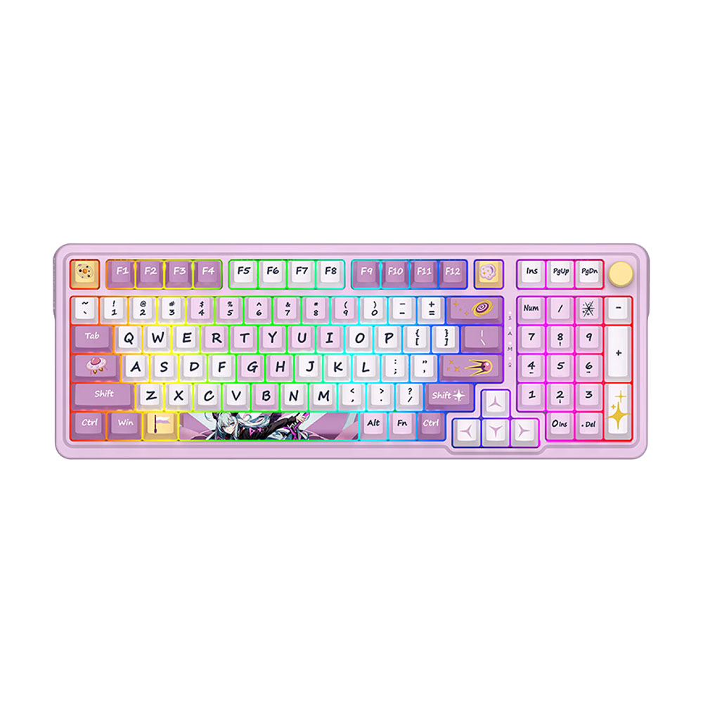 Игровая клавиатура Redragon KS99, пурпурный, английская раскладка