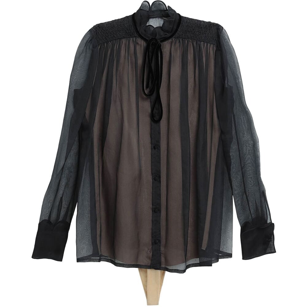 

Блузка Valentino Silk, черный