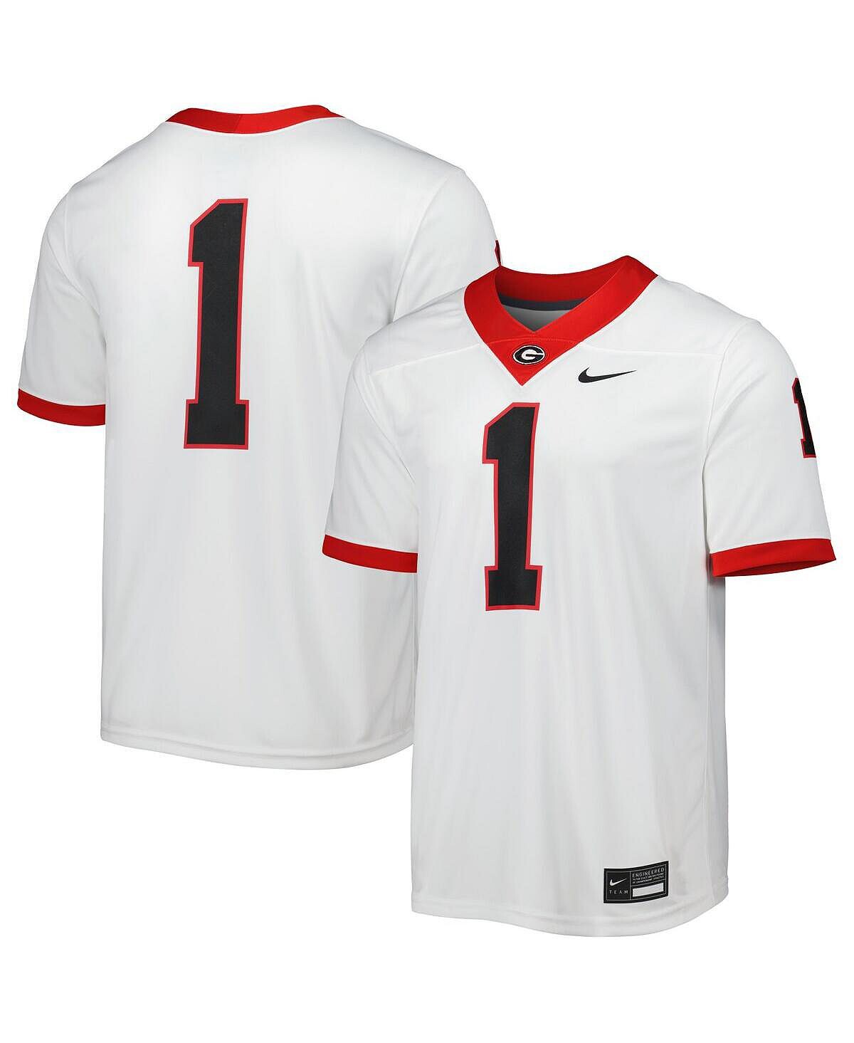 

Мужская белая майка georgia bulldogs 1 на выезде Nike, белый