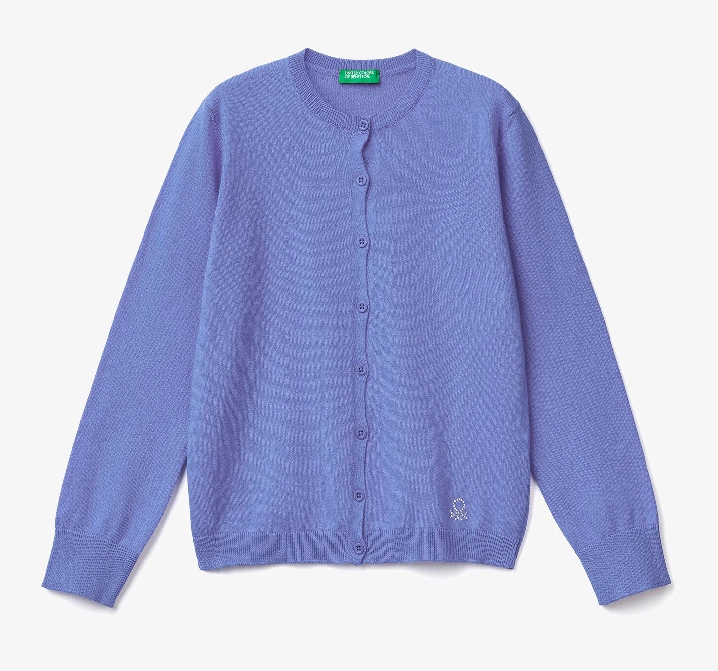 

Кардиган United Colors Of Benetton Crew Neck, фиолетовый