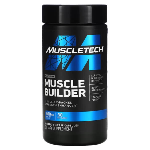 Добавка для наращивания мышечной массы MuscleTech, 30 капсул muscletech platinum muscle builder 60 капсул с быстрым высвобождением