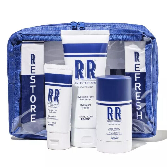 

Reuzel RR Skin Care Gift Set набор для ухода за лицом для мужчин: стик для умывания, 50 г + крем для лица, 100 мл + крем для глаз, 30 мл