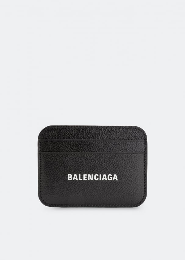 Картхолдер BALENCIAGA Logo cash card holder, черный картхолдер balenciaga cash card holder принт
