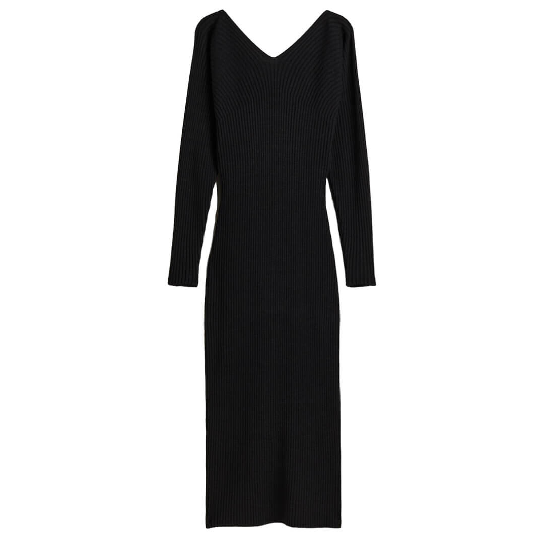 

Платье H&M Cashmere-blend bodycon, черный