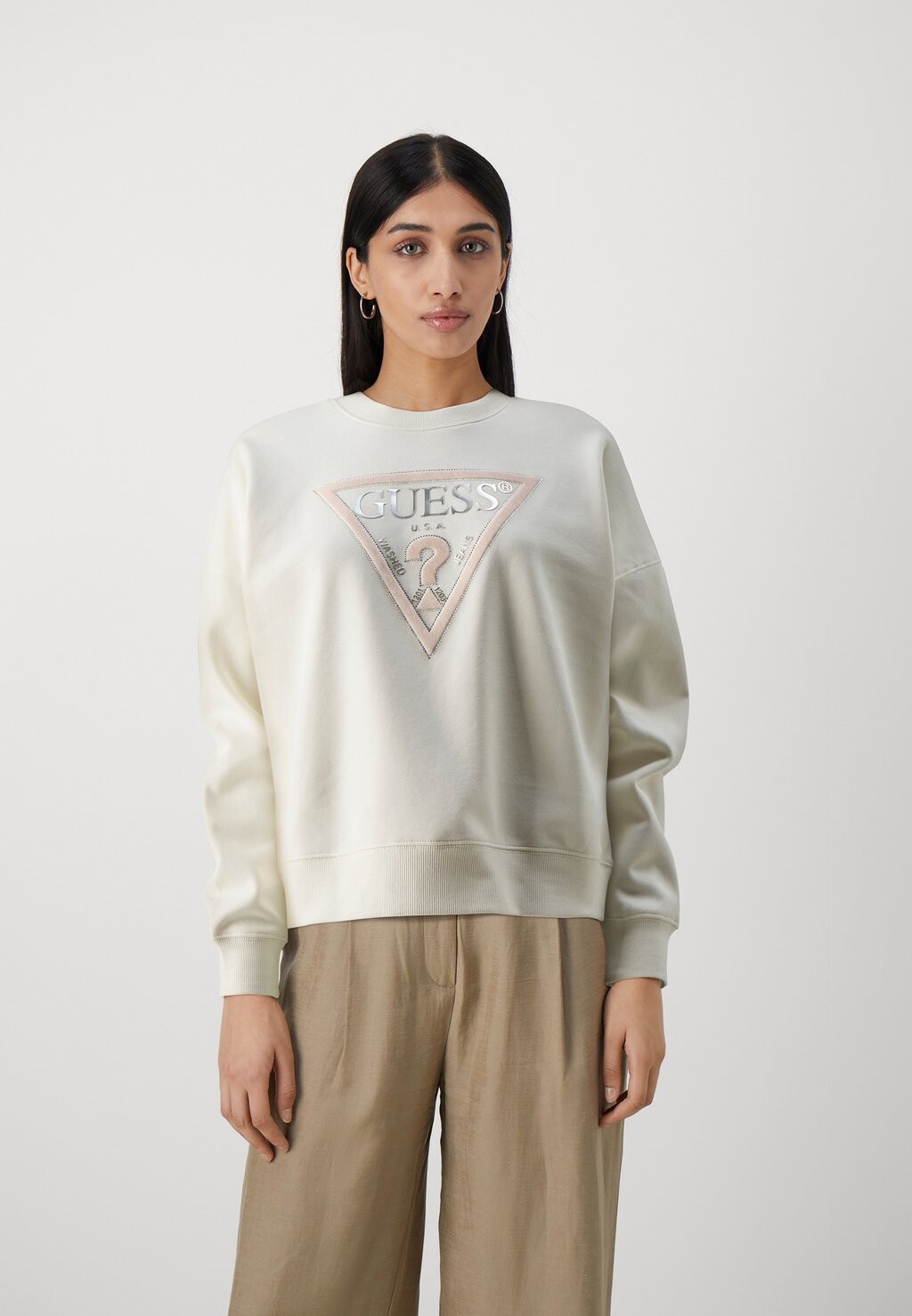 

Толстовка Pony Hair Guess, цвет creme