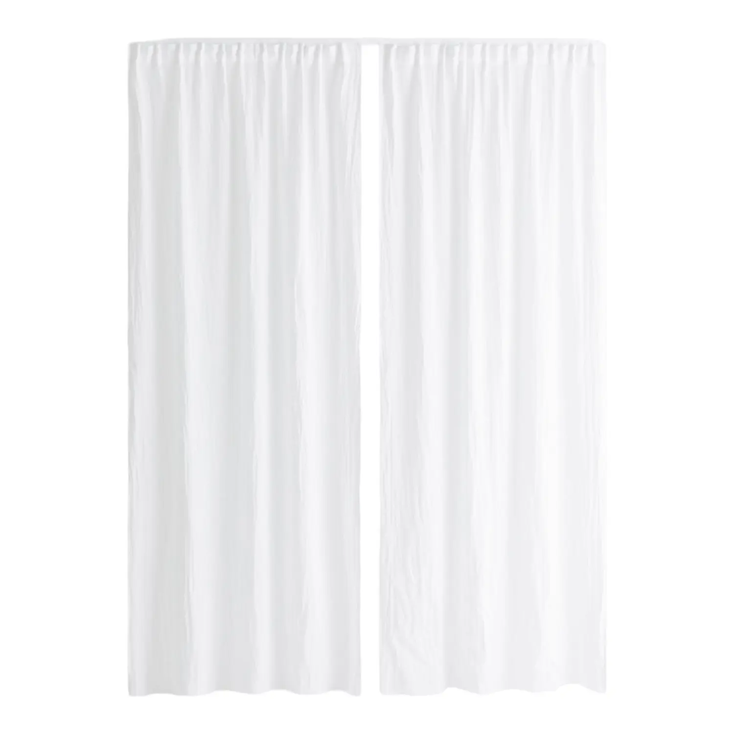 

Шторы H&M Home 2-pack Linen Panels, 2 предмета, белый
