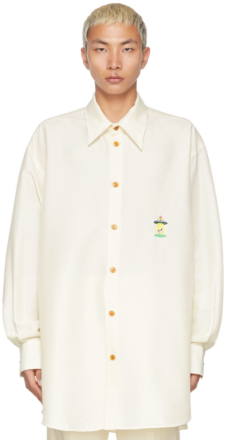 

Рубашка из молочного волокна Off-White Doublet