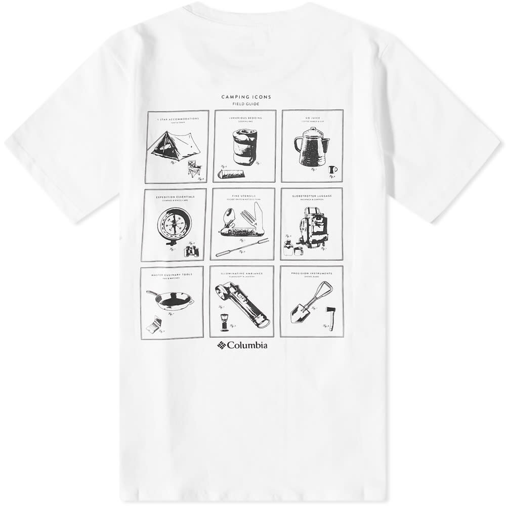 

Футболка Columbia Rapid Ridge Back Camp Sites Graphic Tee, Белый