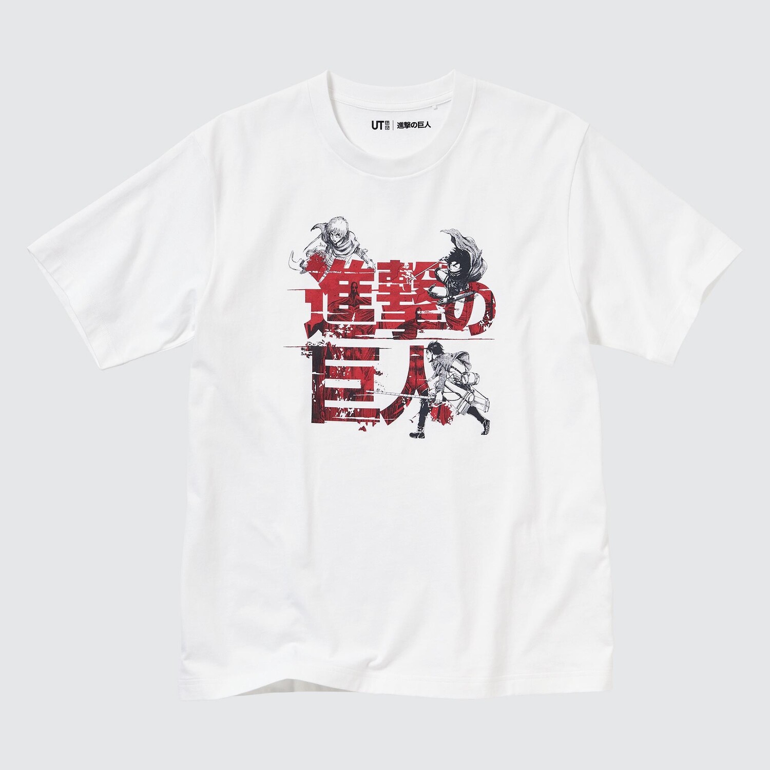 

Футболка Uniqlo UT Attack on Titan Logo, белый