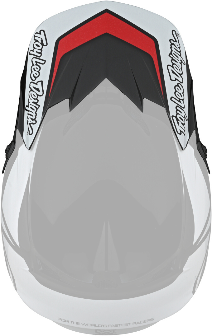 Пик Troy Lee Designs GP Overload для шлема, черно-белый пик troy lee designs gp overload для шлема красно белый