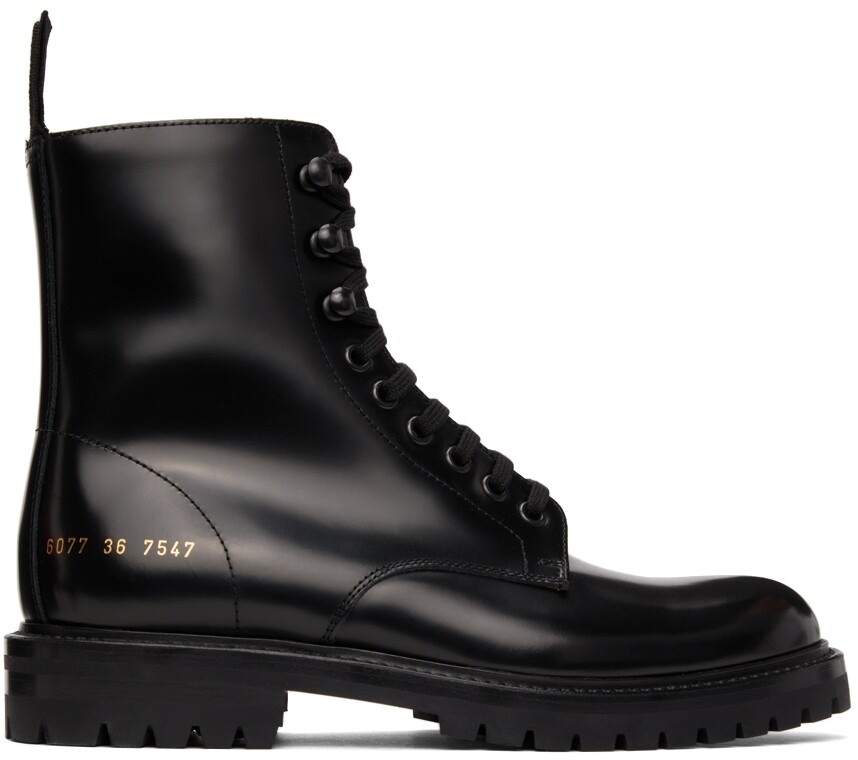

Черные армейские сапоги Common Projects, Черный