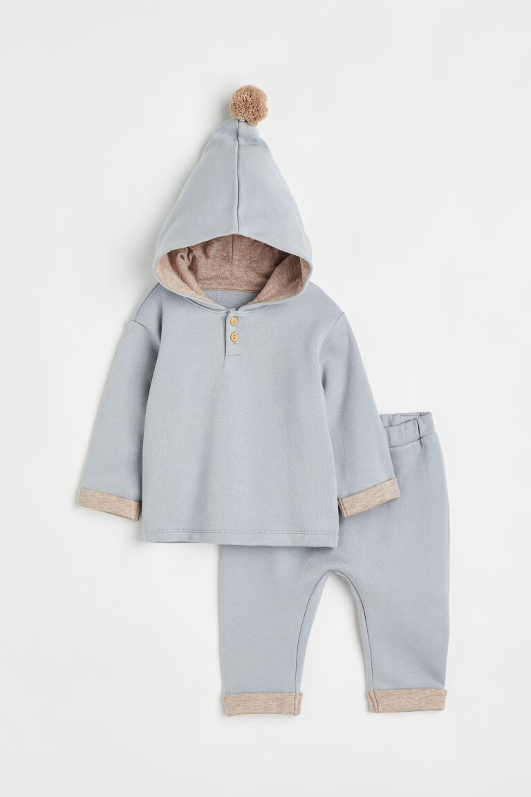 

Толстовка и брюки H&M, светло-серо-синий