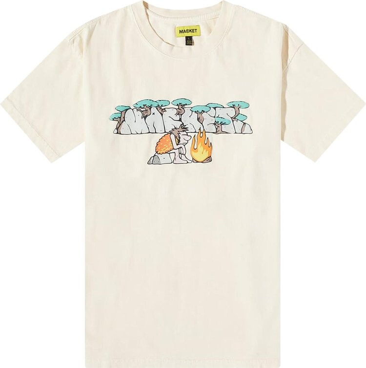 

Футболка Market Neanderthal Tee 'Sand', кремовый