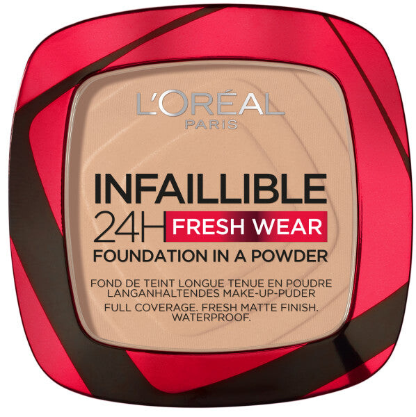 L'Oreal Paris Пудра Infaillible 24H Fresh Wear Foundation 130 True Beige 9g пудра для лица l oreal paris infaillible 24h fresh wear 130 true beige 9г