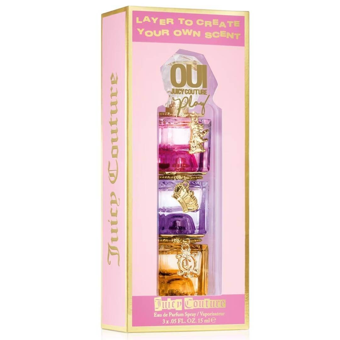 

Подарочный набор Juicy Couture Oui Play Eau de parfum spray, 3 предмета