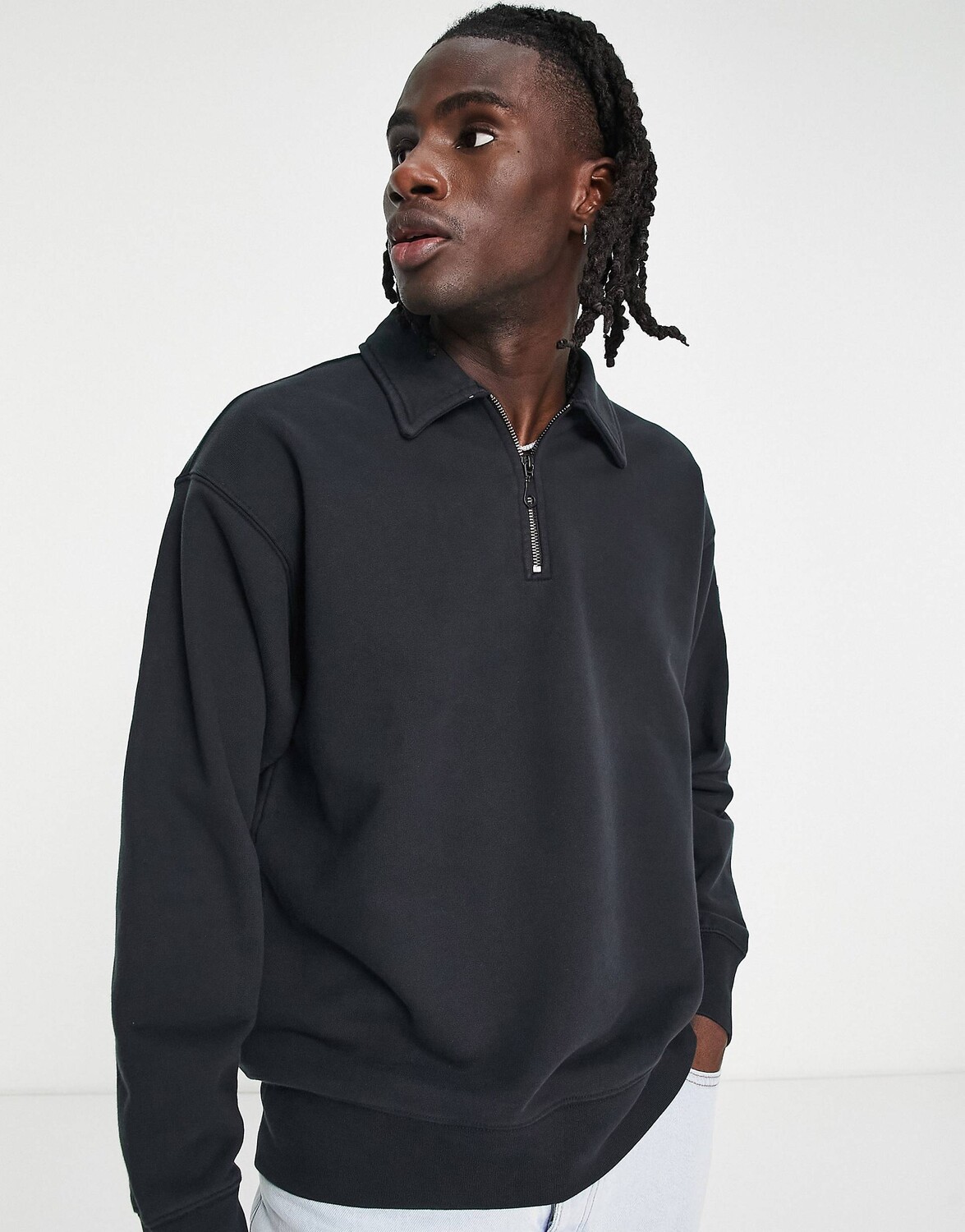 

Черная толстовка на молнии Levi's Skate с небольшим логотипом, Черный