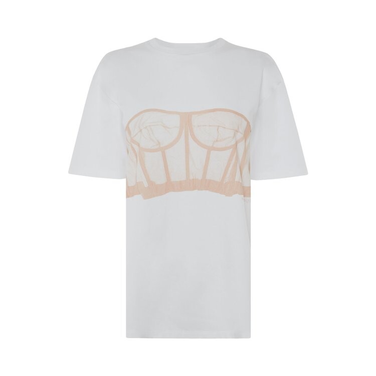 

Футболка Alexander McQueen Corset T-Shirt White/Rose, белый