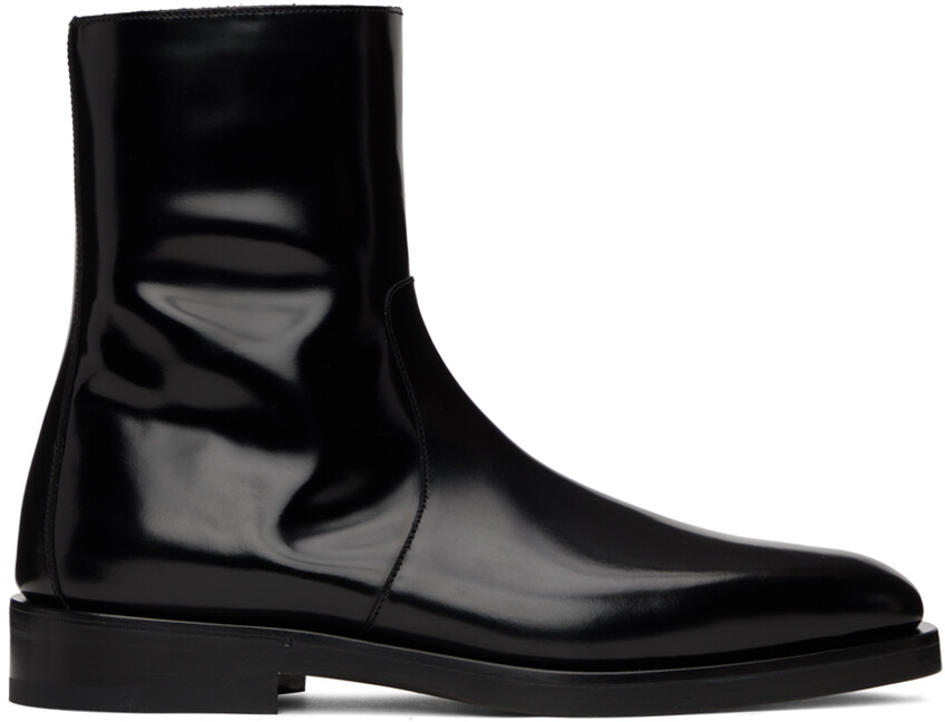

Черные ботинки из телячьей кожи Ferragamo
