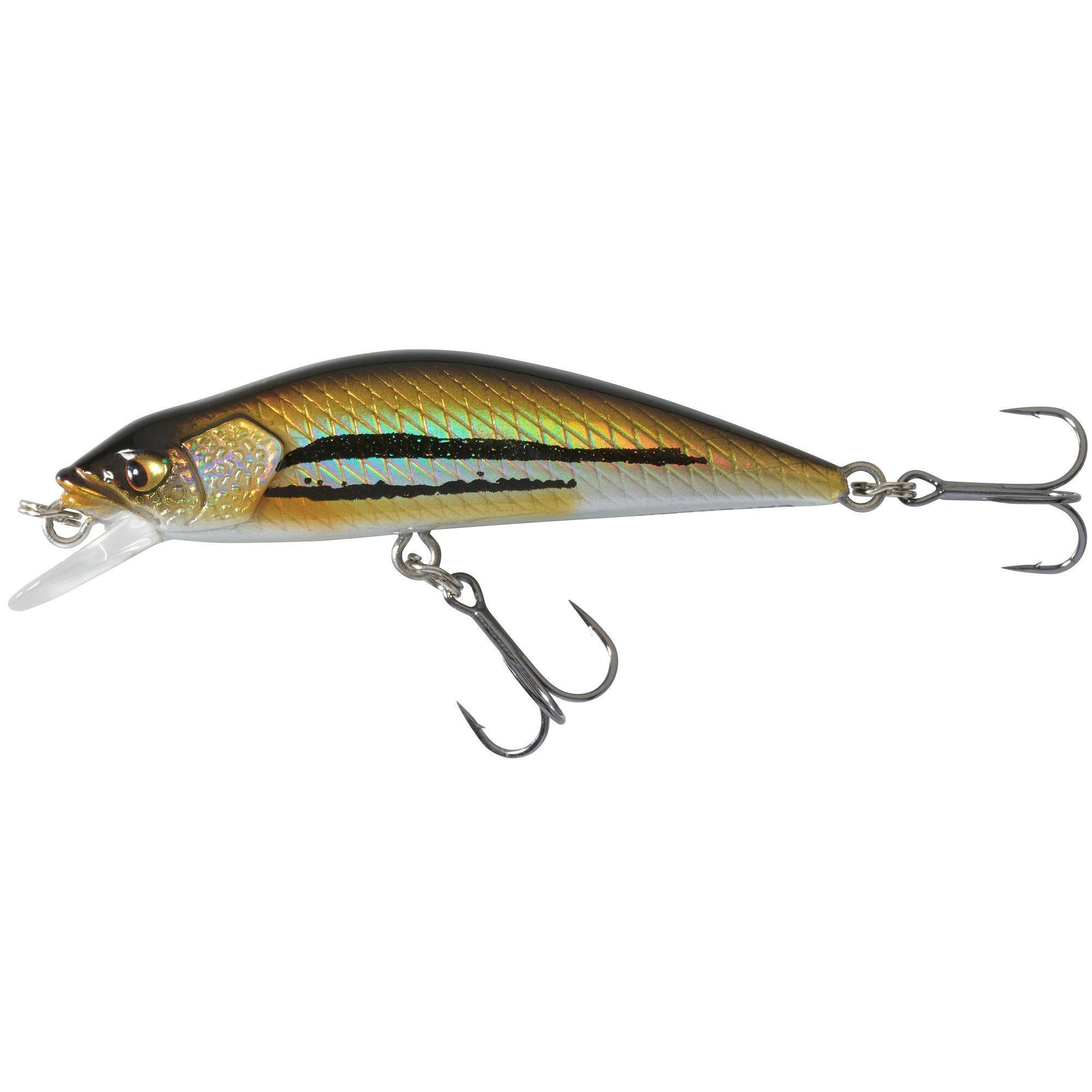 Воблер Trout Minnow WXM MNWFS 50 US Black Bass CAPERLAN, неоново-желтый/ореховый - фото