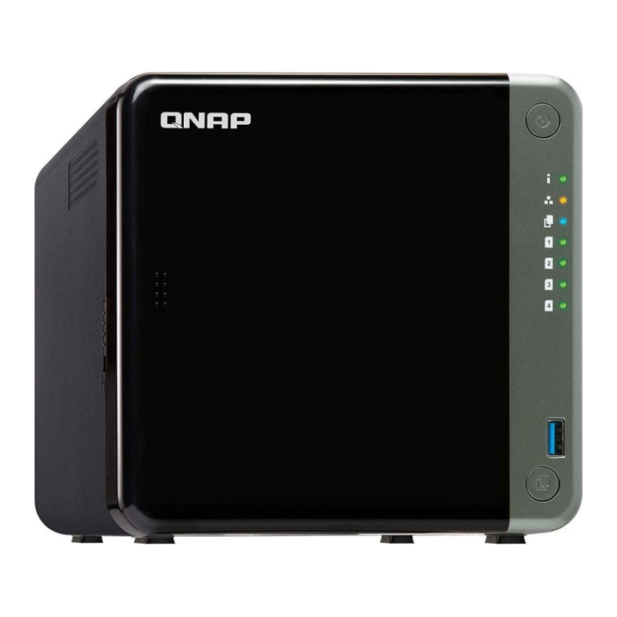 Сетевое хранилище QNAP TS-453D, 4 отсека, 4 ГБ, без дисков, черный