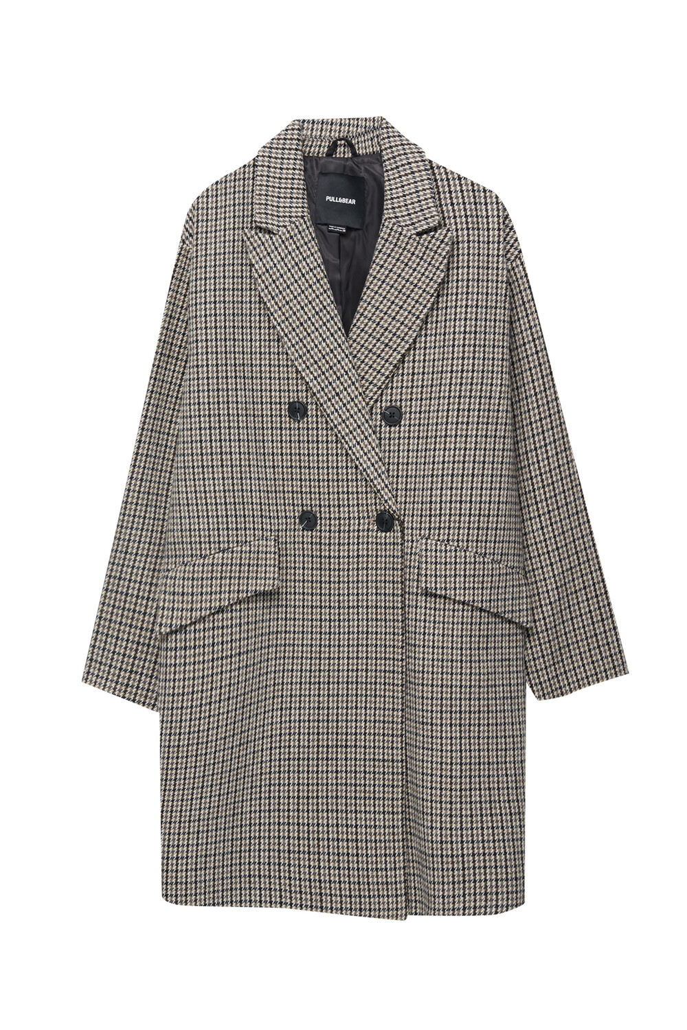 

Пальто Pull&Bear Oversize Cloth, мультиколор