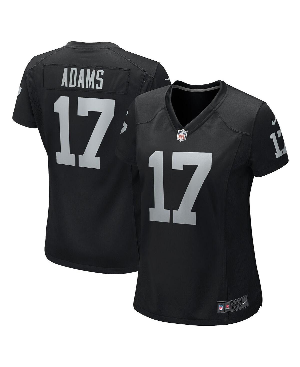 Женское джерси davante adams black las vegas raiders game jersey Nike, черный цена и фото