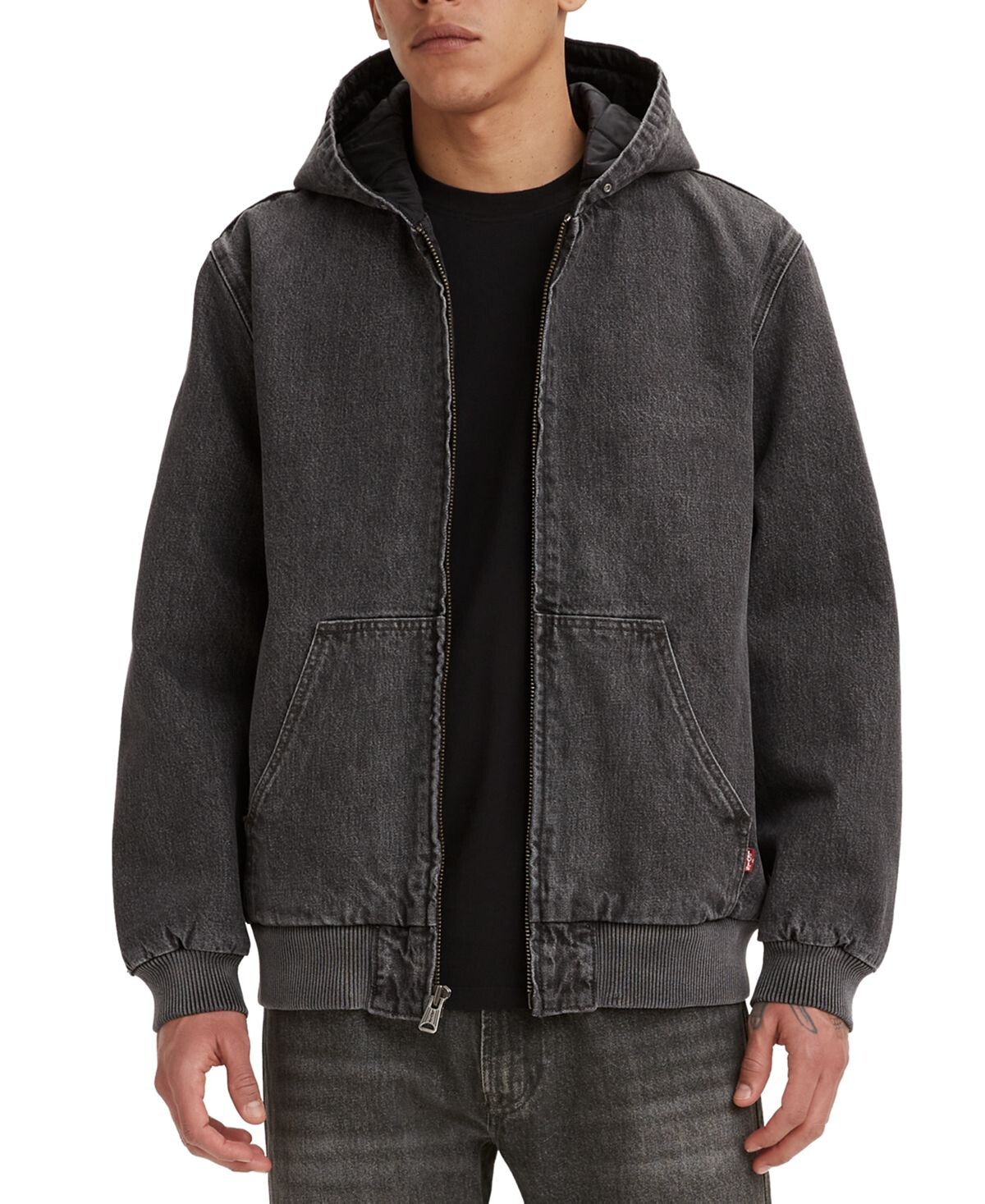 

Мужская джинсовая худи potero relaxed-fit с молнией во всю длину Levi's, мульти