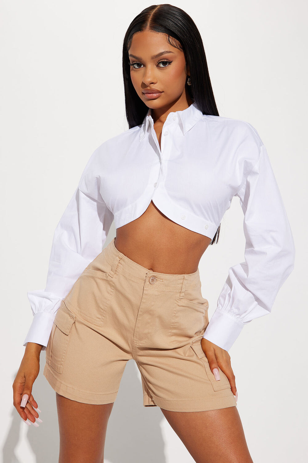 

Рубашка Fashion Nova ZDNV310010S, белый