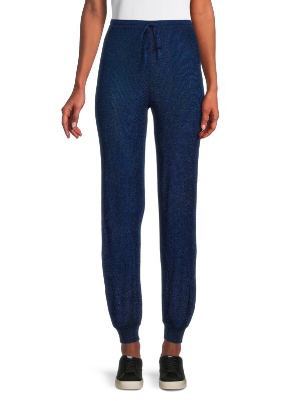 

Трикотажные джоггеры с блестками Missoni Alien blue