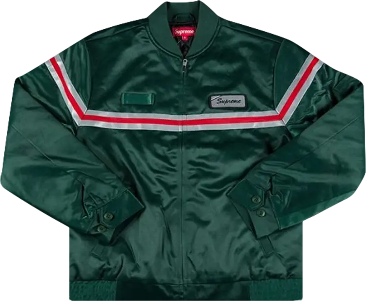 

Куртка Supreme Reflective Stripe Work Jacket 'Green', зеленый