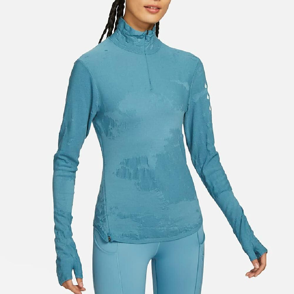 

Лонгслив Nike Therma-FIT ADV Run Division Women's 1/2-Zip, голубой, Синий