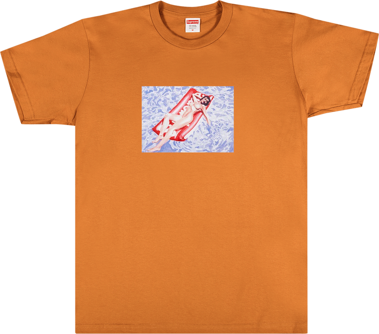 Футболка Supreme Float Tee 'Burnt Orange', оранжевый футболка supreme ear tee orange оранжевый