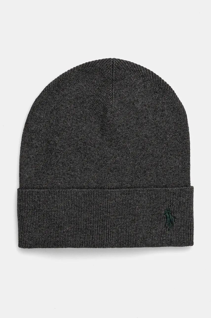 

Хлопковая кепка Polo Ralph Lauren, серый