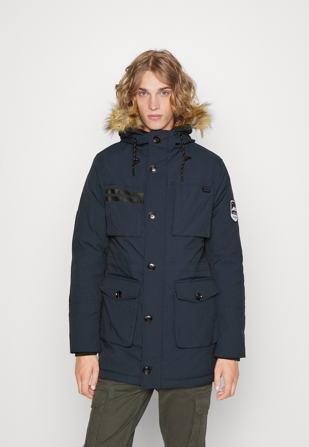 

Пальто зимнее Indicode Jeans, синий