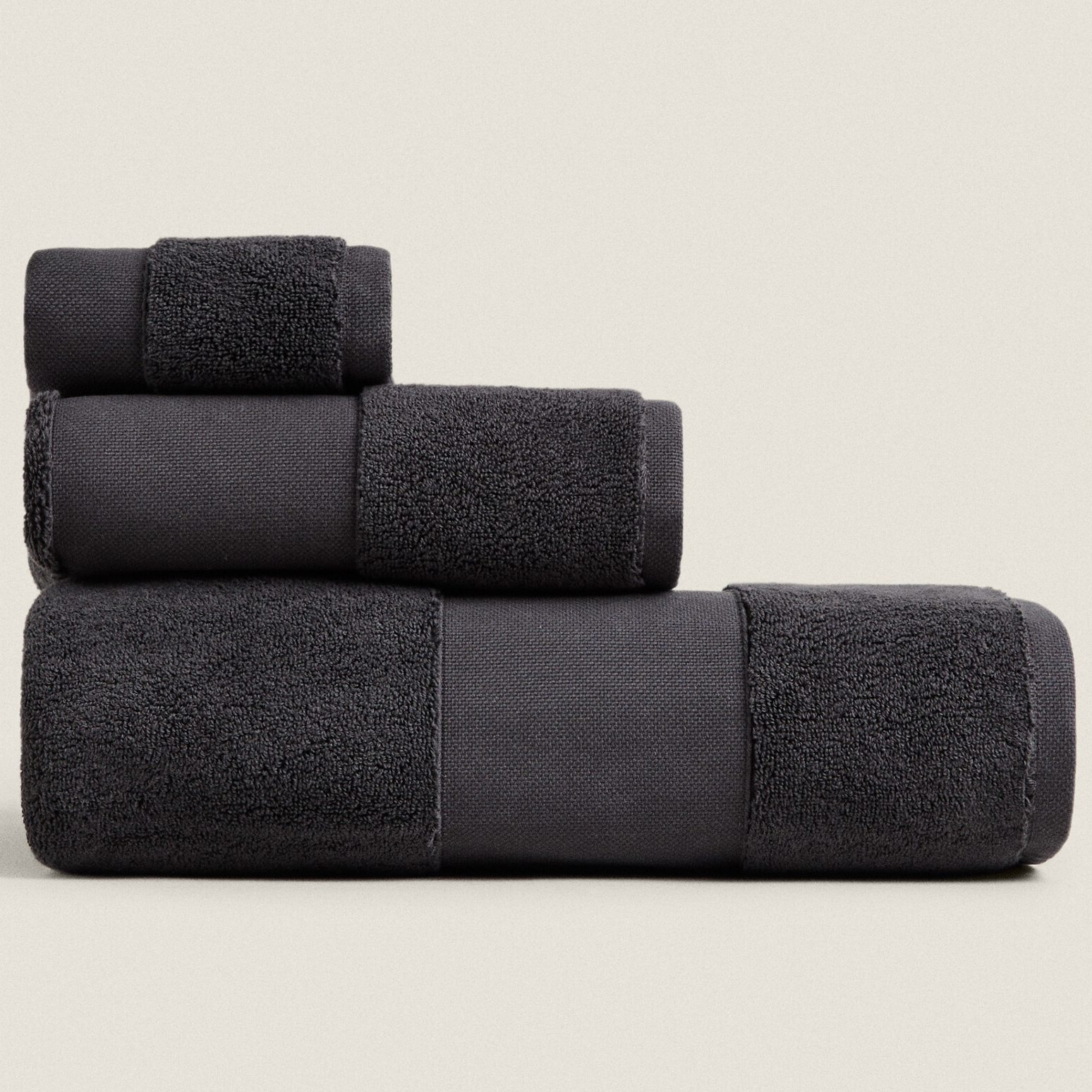 Полотенце Zara Home 800 GXM² Plain Cotton, темно-серый